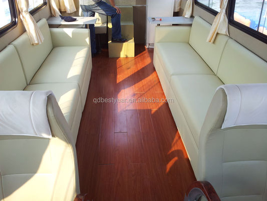 1360 Inboard Engine Passenger Boat Sightseeing Boat Fiberglass Yacht Factory