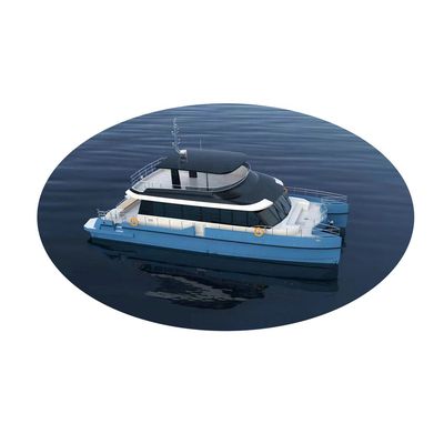 New 20.8m Fiberglass Catamaran Yacht Hybrid Power Version for Touring and Entertainment