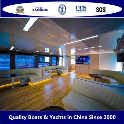 New 20.8m Fiberglass Catamaran Yacht Hybrid Power Version for Touring and Entertainment