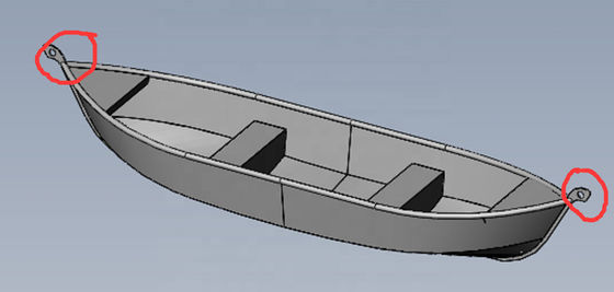 Aluminum Canoe 320 Rowing Boating