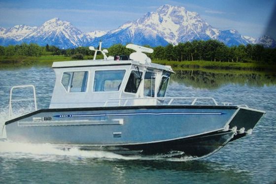 Aluminum Semi Landing Craft Barge 650 Boat Customized Made for Sale