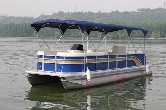 Aluminum Pontoon Boat Catamaran Water Craft 735 Boat