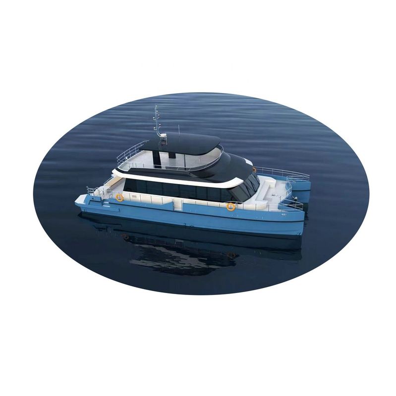 New 20.8m Fiberglass Catamaran Yacht Hybrid Power Version for Touring and Entertainment